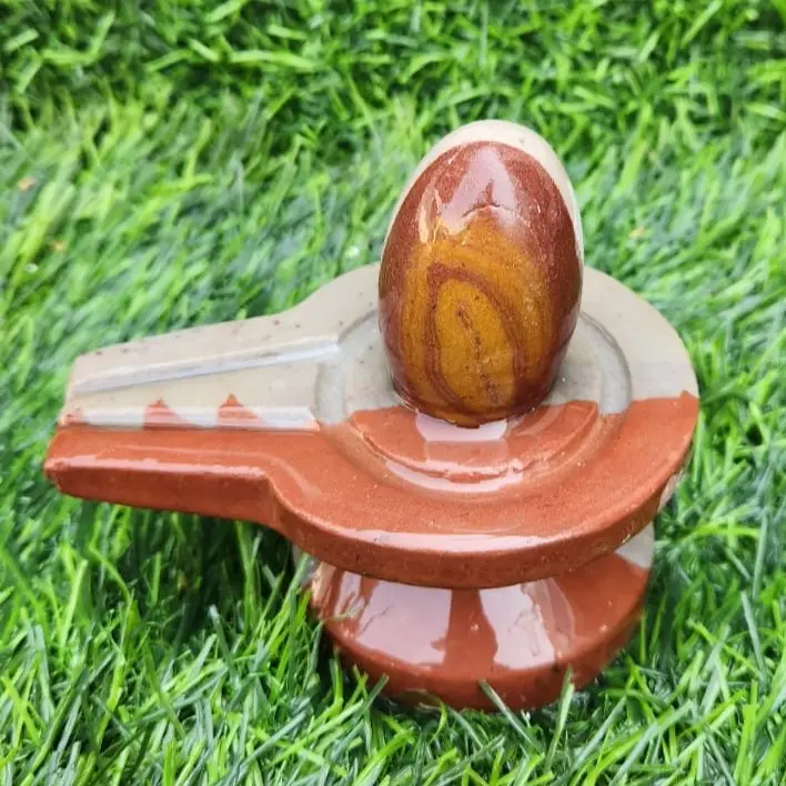 ardhnarishwar-handcrafted-shivling-with-jaladhari-damru-narmada-shivling Ardhnarishwar Narmadeshwar Shivling with Damru Jaladhari – Original Narmada Shivling for Puja