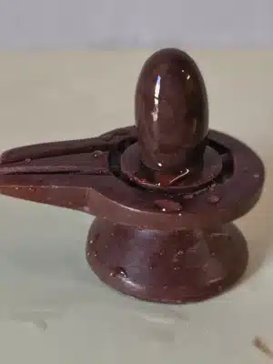 Parth-narmadeshwar-shivling-2inches-5 Red Shivling with Jaladhari(base)
