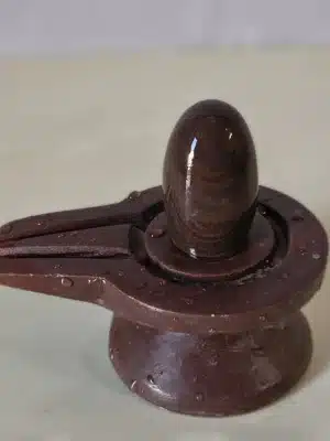 Parth-narmadeshwar-shivling-2inches-8 Narma Janeudhari Shivling With Jaladhari - Narmada River Stone
