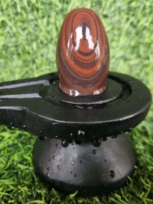 Janeudhari Shivling With Jaladhari - Narmada River Stone