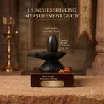 1.5" Narmadeshwar Shivling with Jaladhari(Base) for Home - Image 2