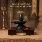 3 Inches Ardhnarishwar Shivling with Damru Shape Jaladhari(Base) for Home - Image 2
